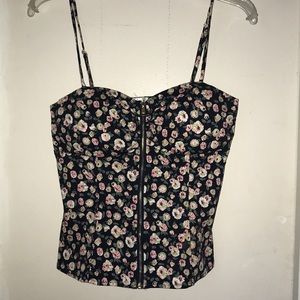 Miley + molly floral bustier top